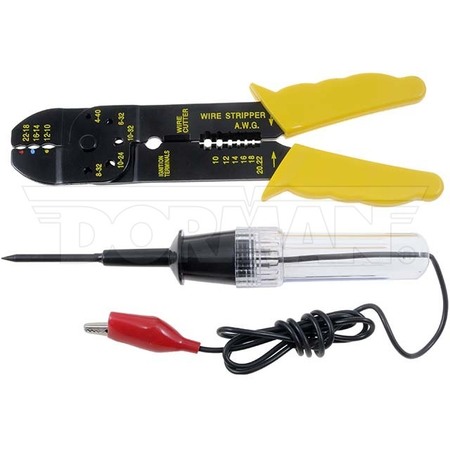 MOTORMITE Circuit Tester And Wire Crimper/Stripper, 86240 86240